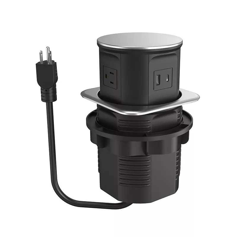 3 wyloty Plastikowy wlot na biurko 3 wyloty Plastikowy wlot na biurko